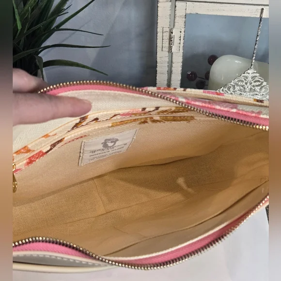 Spartina 449 Lena Shoulder Bag Richmond Hill Cream Pattern - Picture 10 of 11